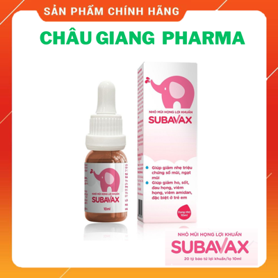  Nhỏ mũi họng lợi khuẩn Subavax 